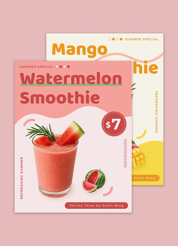 Summer Refresh Beverage Menu